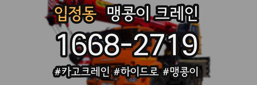 입정동 맹콩이 크레인
