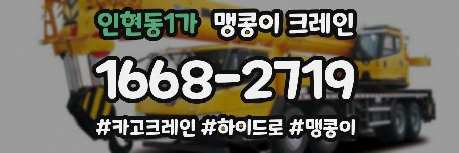 인현동1가 맹콩이 크레인