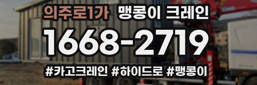 의주로1가 맹콩이 크레인