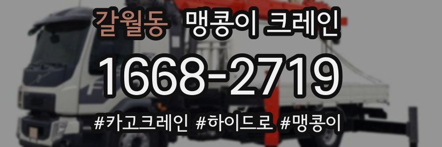 갈월동 맹콩이 크레인