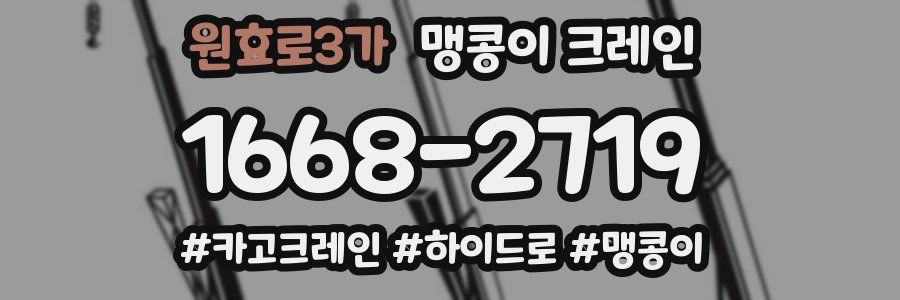 원효로3가 맹콩이 크레인