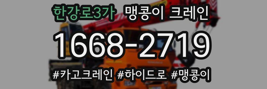 한강로3가 맹콩이 크레인