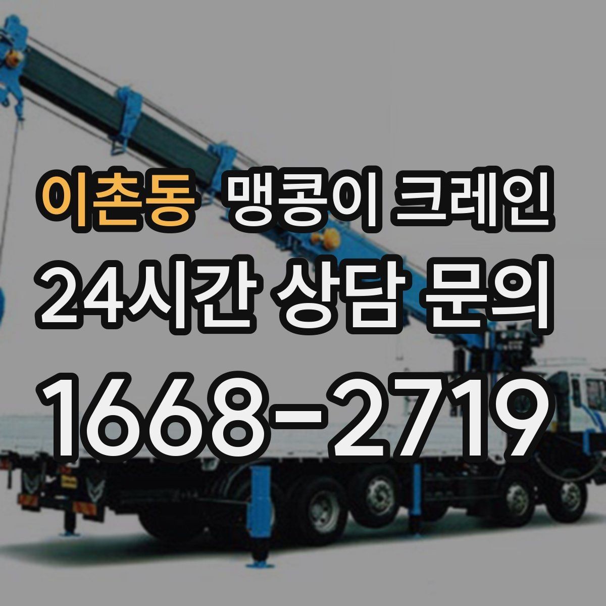 이촌동 맹콩이 크레인 카고 크레인과 어떤 점이 다른가요
