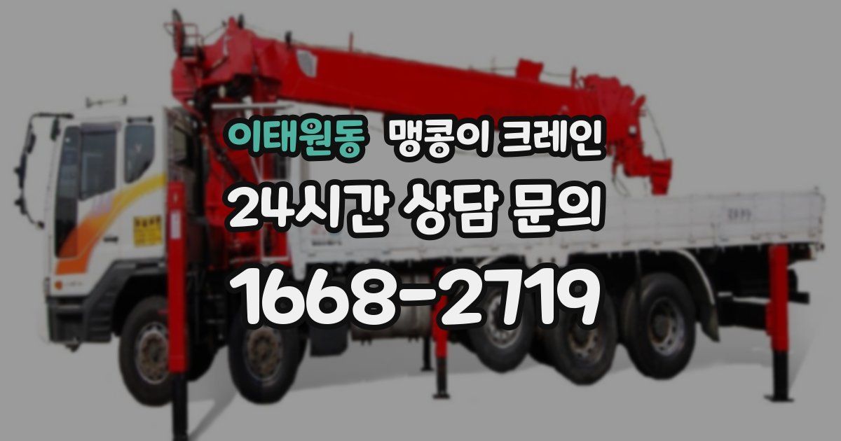 이태원동 맹콩이 크레인