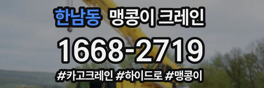 한남동 맹콩이 크레인