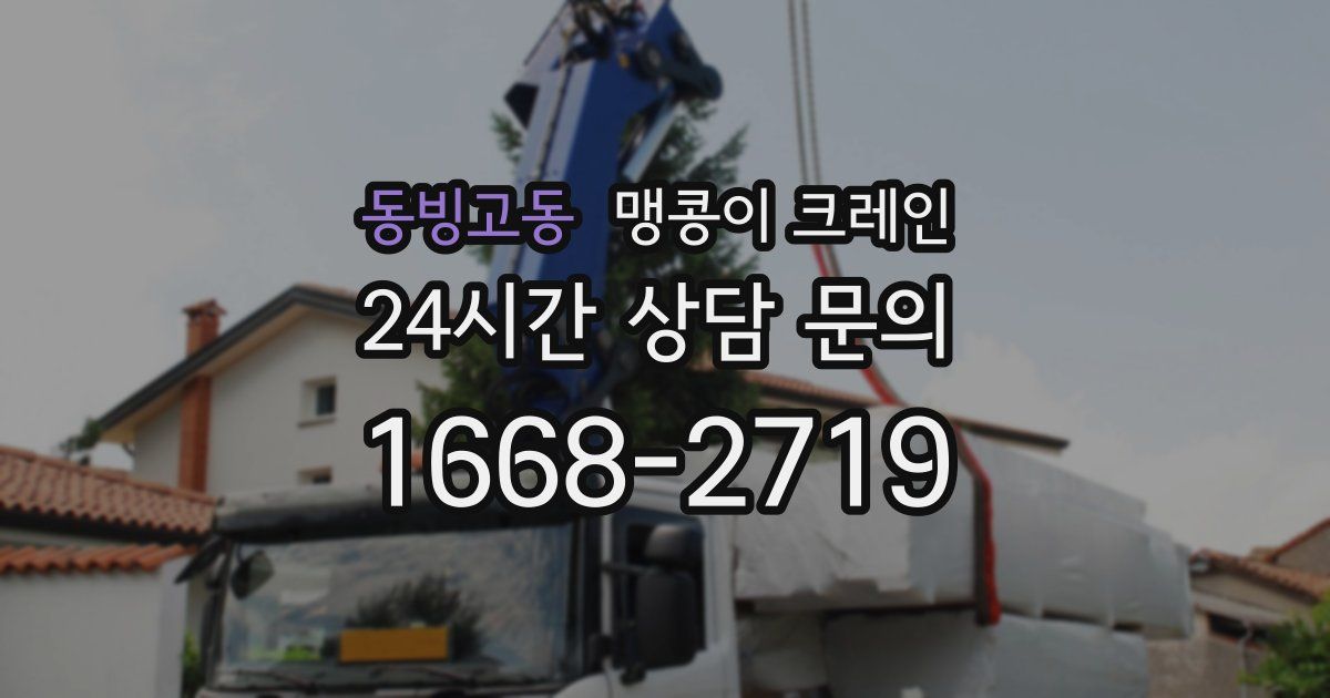 동빙고동 맹콩이 크레인