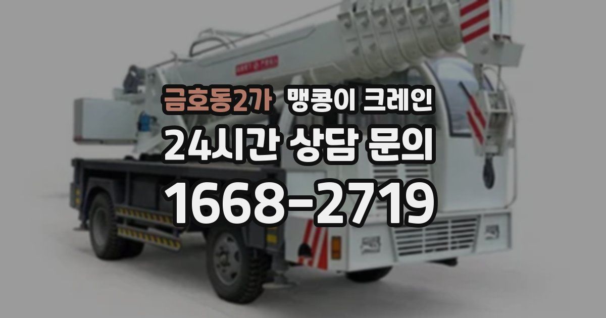 금호동2가 맹콩이 크레인