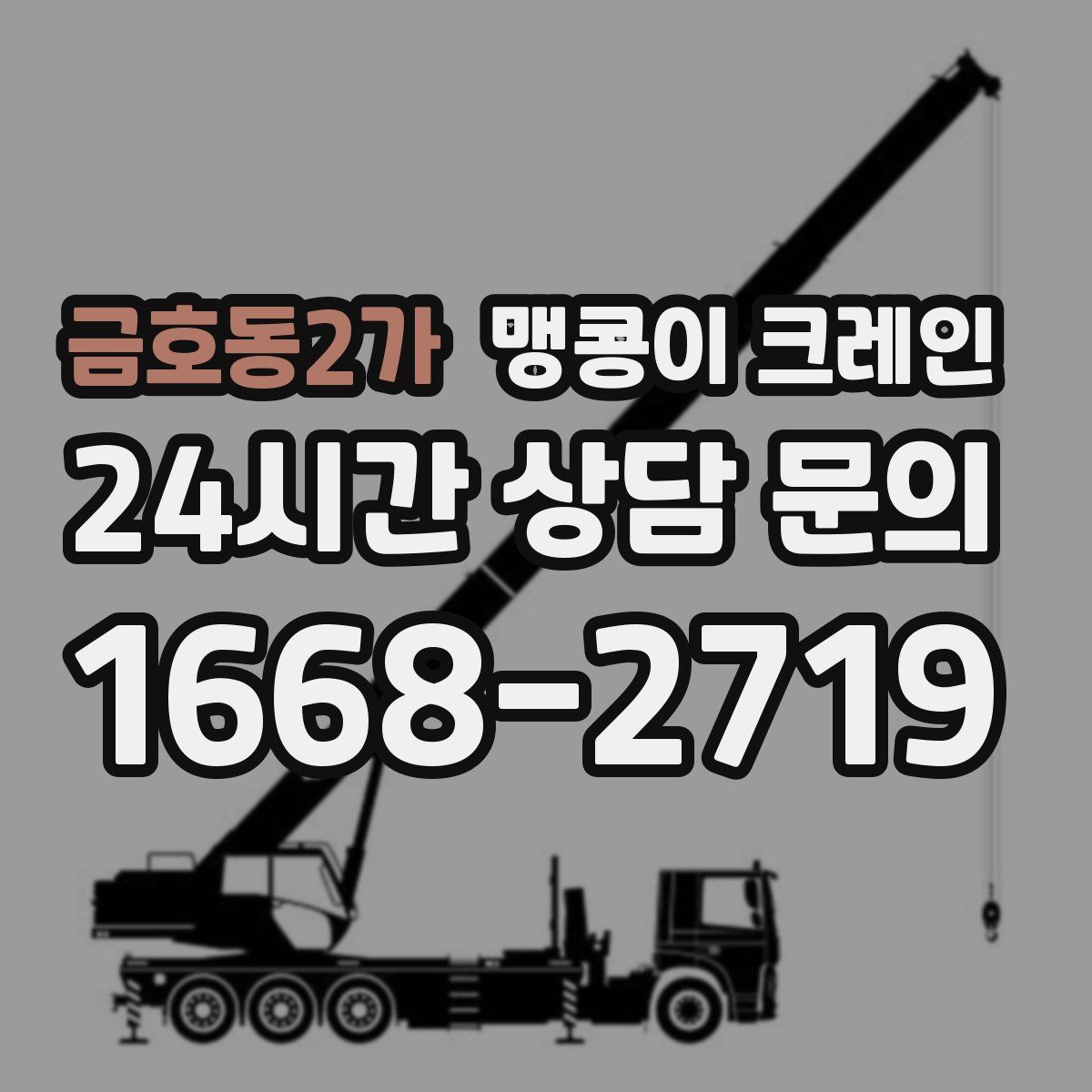 금호동2가 맹콩이 크레인