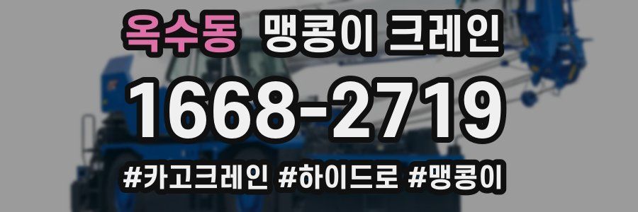 옥수동 맹콩이 크레인