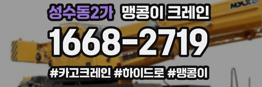 성수동2가 맹콩이 크레인