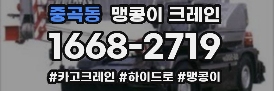중곡동 맹콩이 크레인