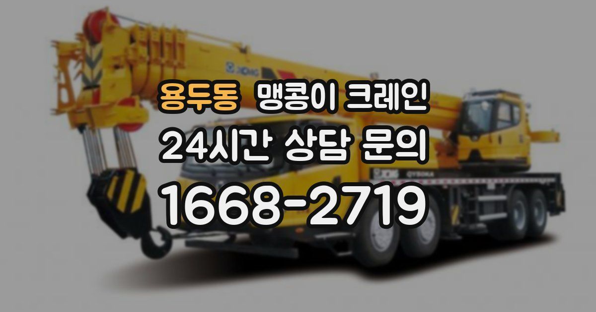 용두동 맹콩이 크레인