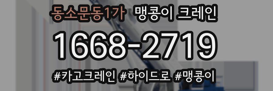 동소문동1가 맹콩이 크레인