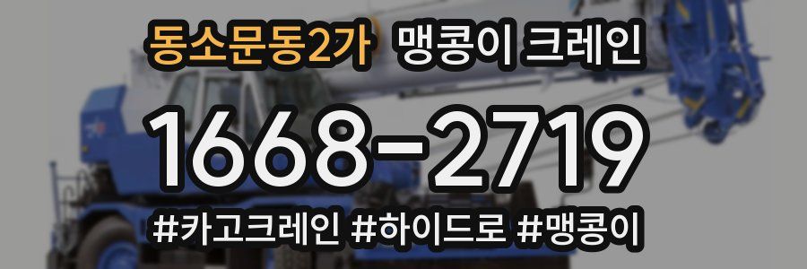 동소문동2가 맹콩이 크레인