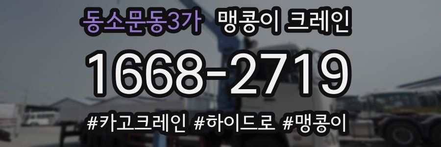 동소문동3가 맹콩이 크레인