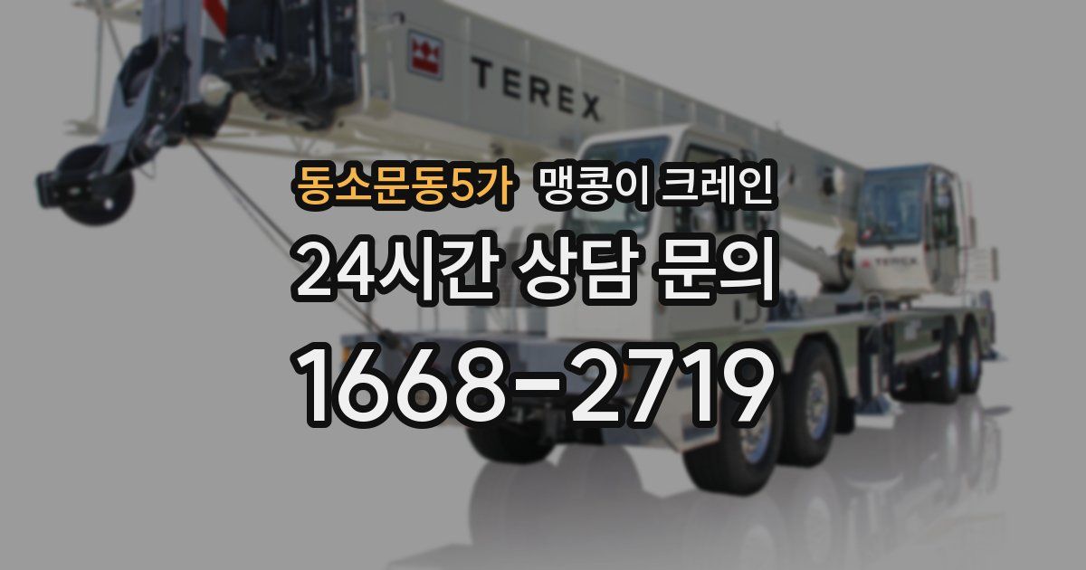 동소문동5가 맹콩이 크레인