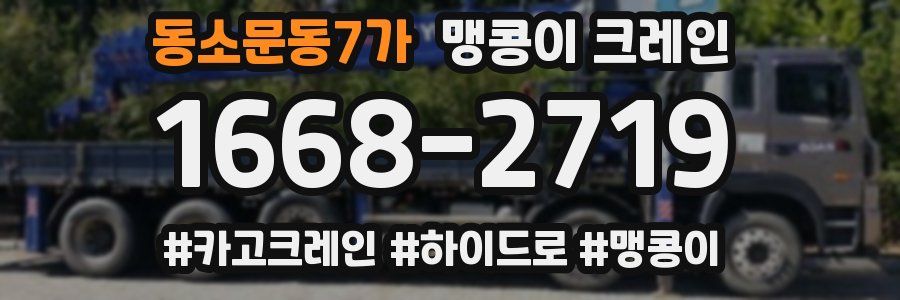 동소문동7가 맹콩이 크레인