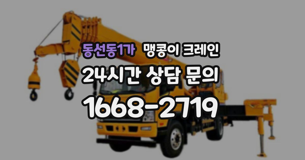 동선동1가 맹콩이 크레인