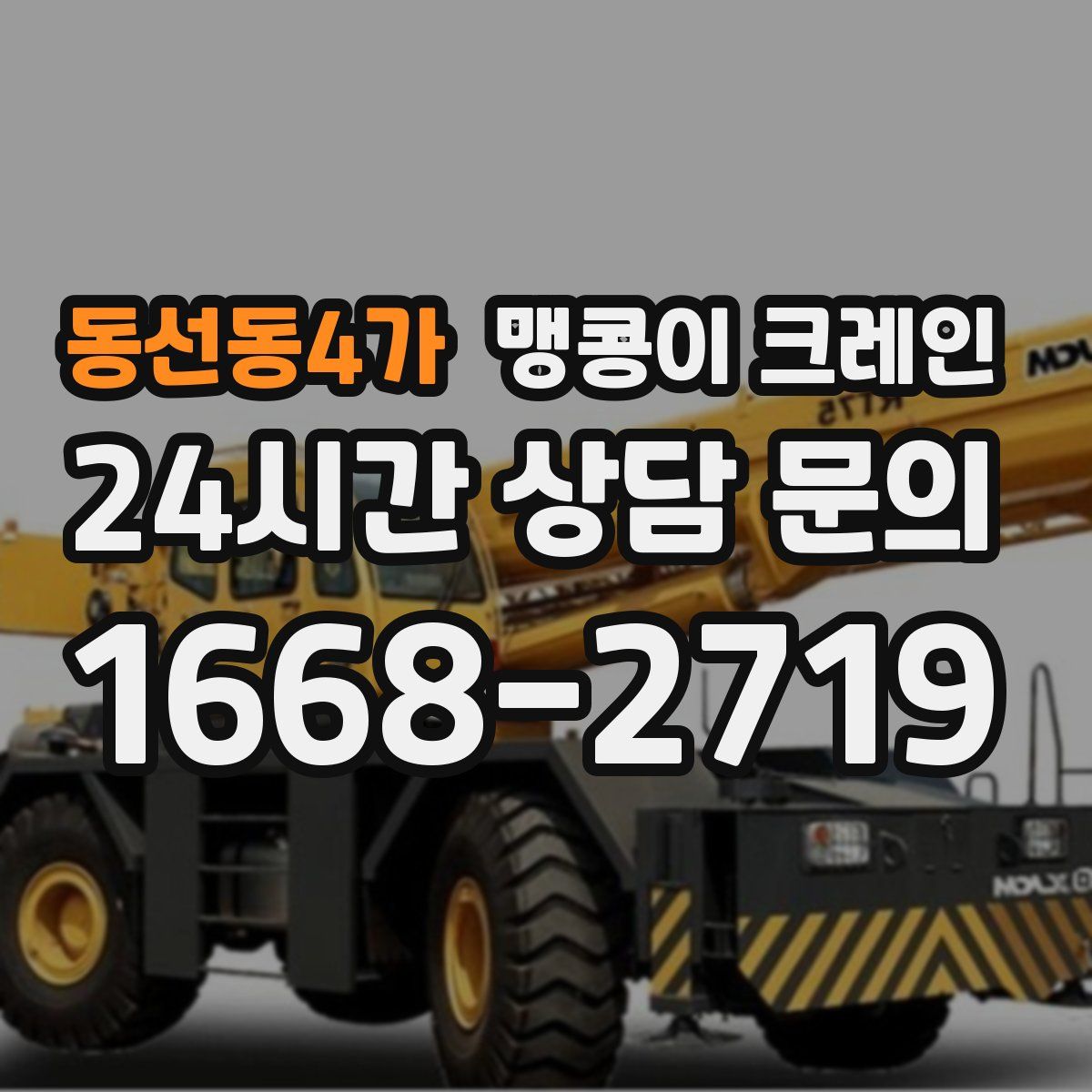 동선동4가 맹콩이 크레인