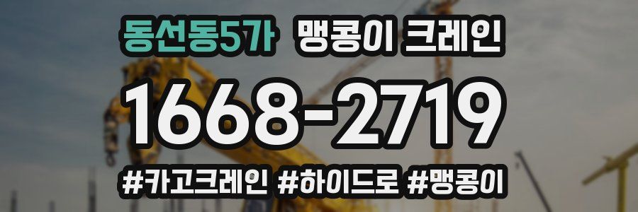 동선동5가 맹콩이 크레인