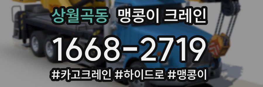 상월곡동 맹콩이 크레인