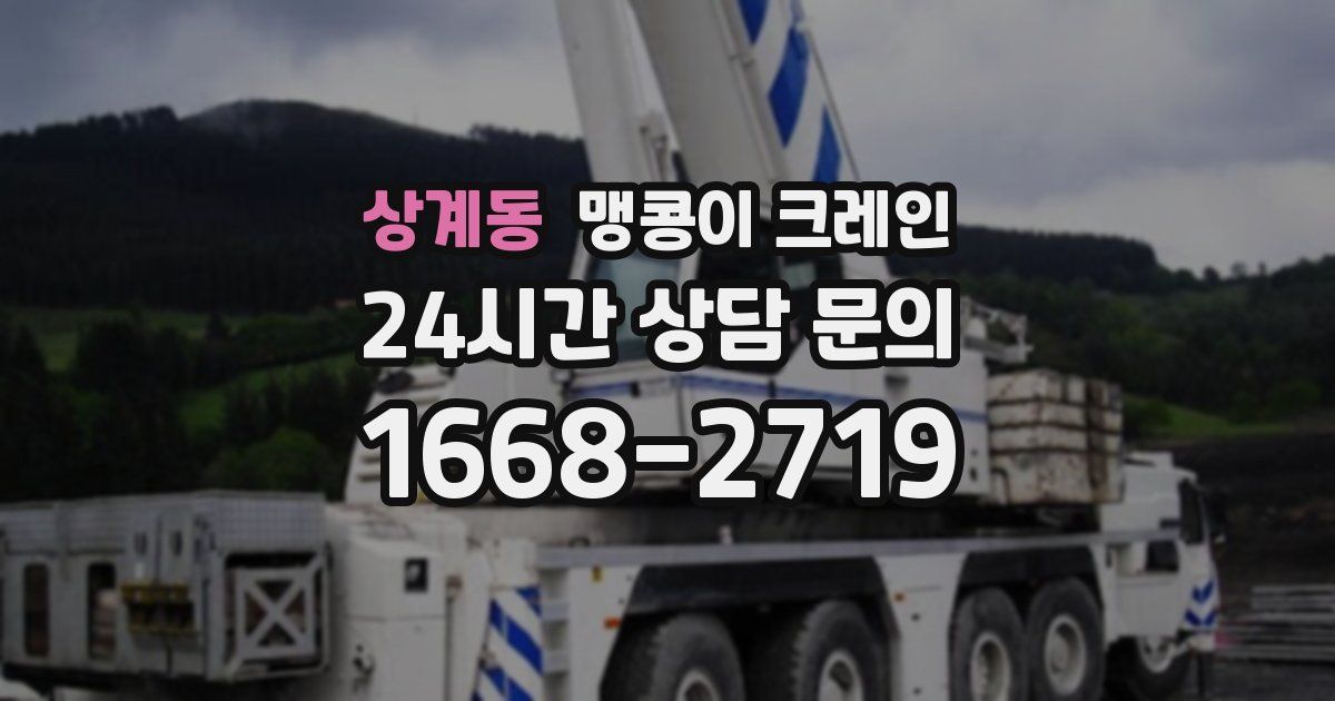 상계동 맹콩이 크레인