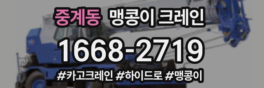 중계동 맹콩이 크레인