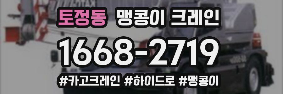 토정동 맹콩이 크레인