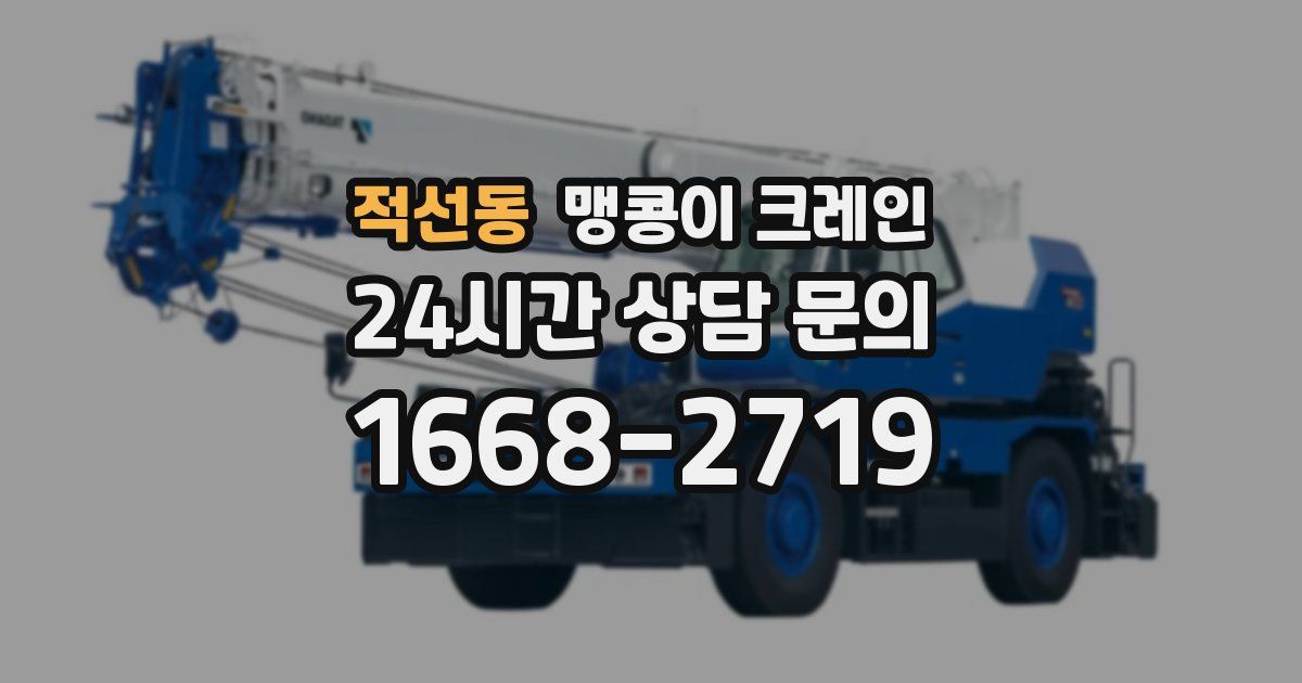 적선동 맹콩이 크레인