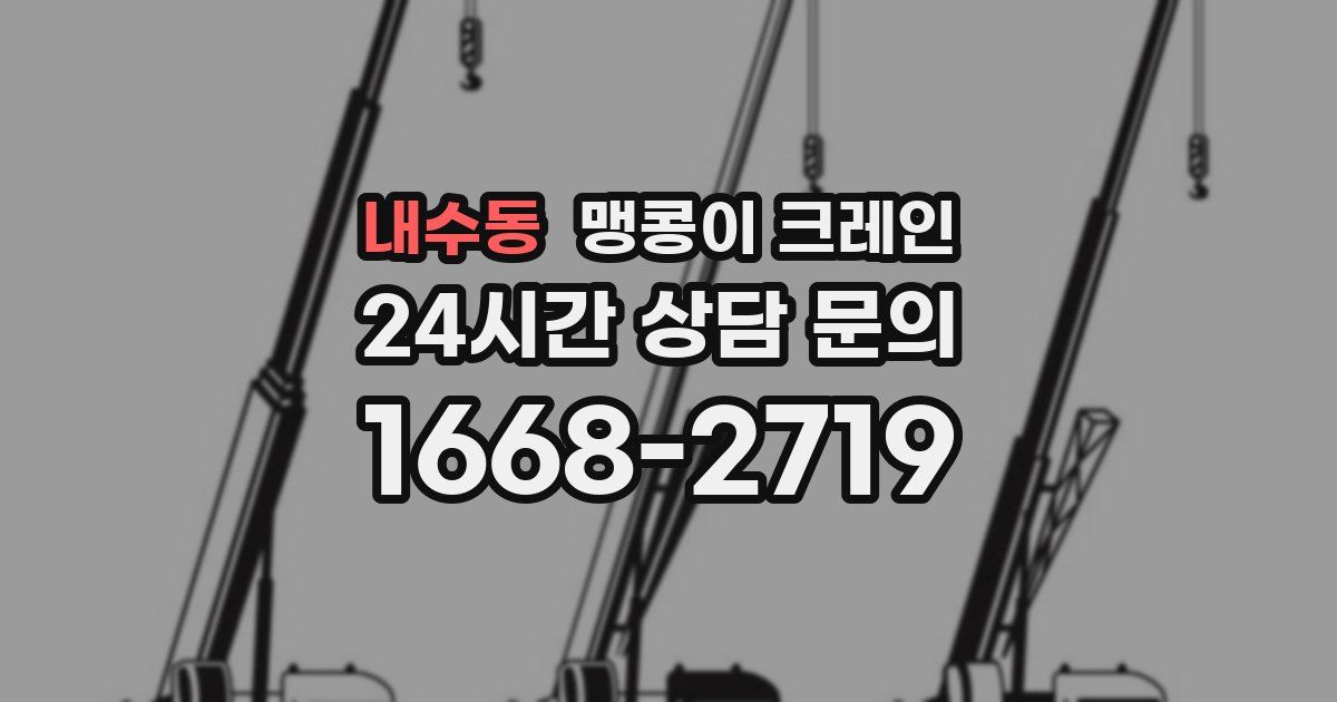 내수동 맹콩이 크레인