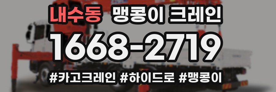 내수동 맹콩이 크레인
