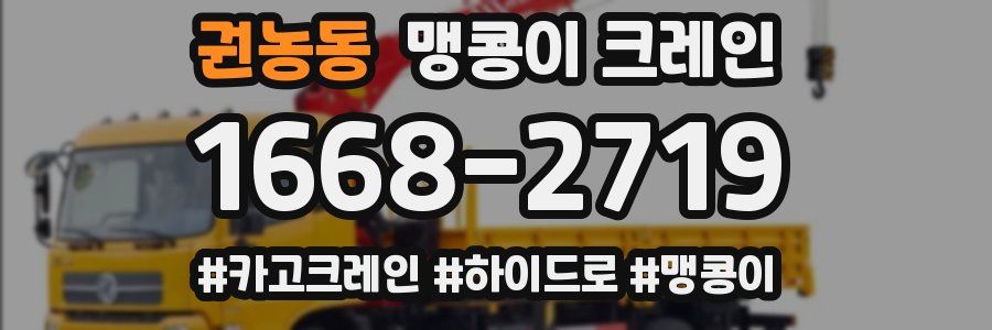 권농동 맹콩이 크레인