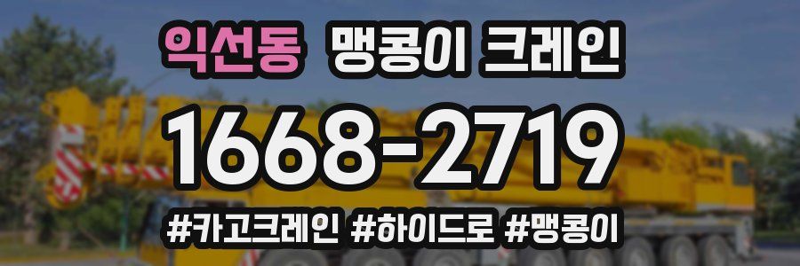 익선동 맹콩이 크레인