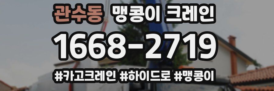 관수동 맹콩이 크레인