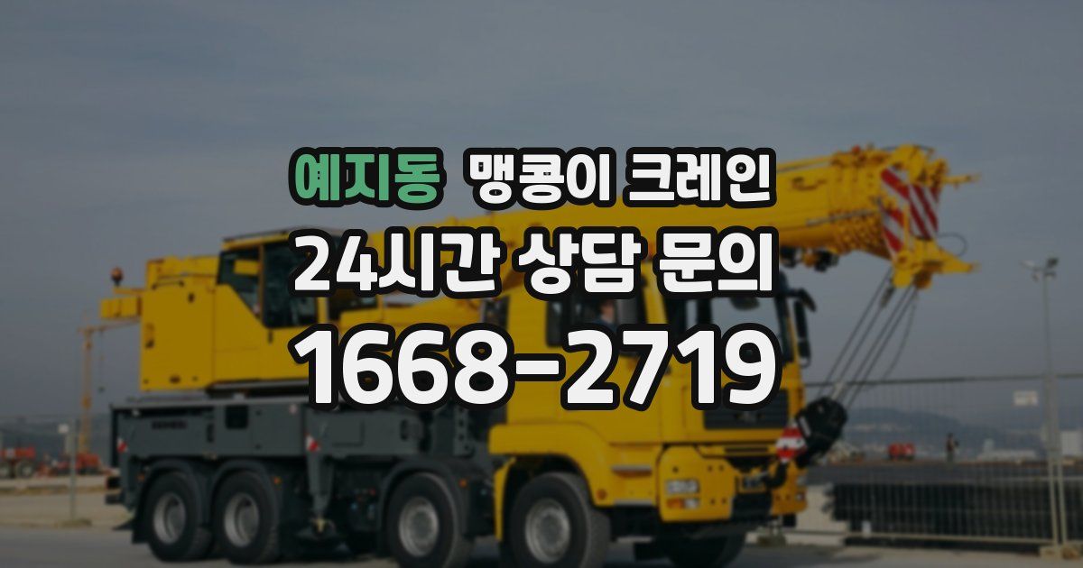 예지동 맹콩이 크레인