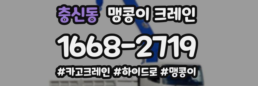 충신동 맹콩이 크레인