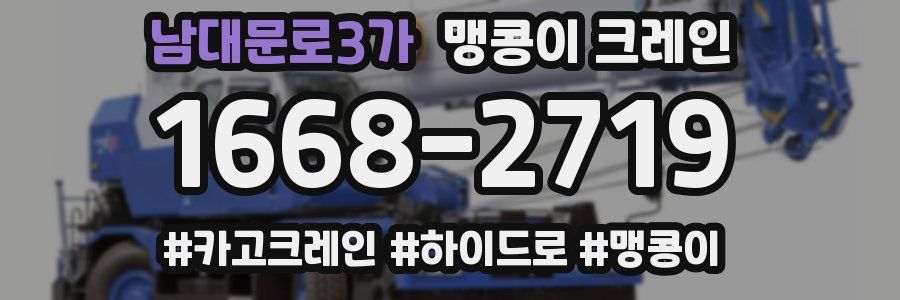 남대문로3가 맹콩이 크레인