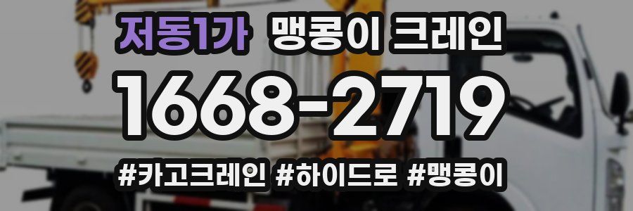 저동1가 맹콩이 크레인