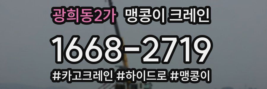 광희동2가 맹콩이 크레인