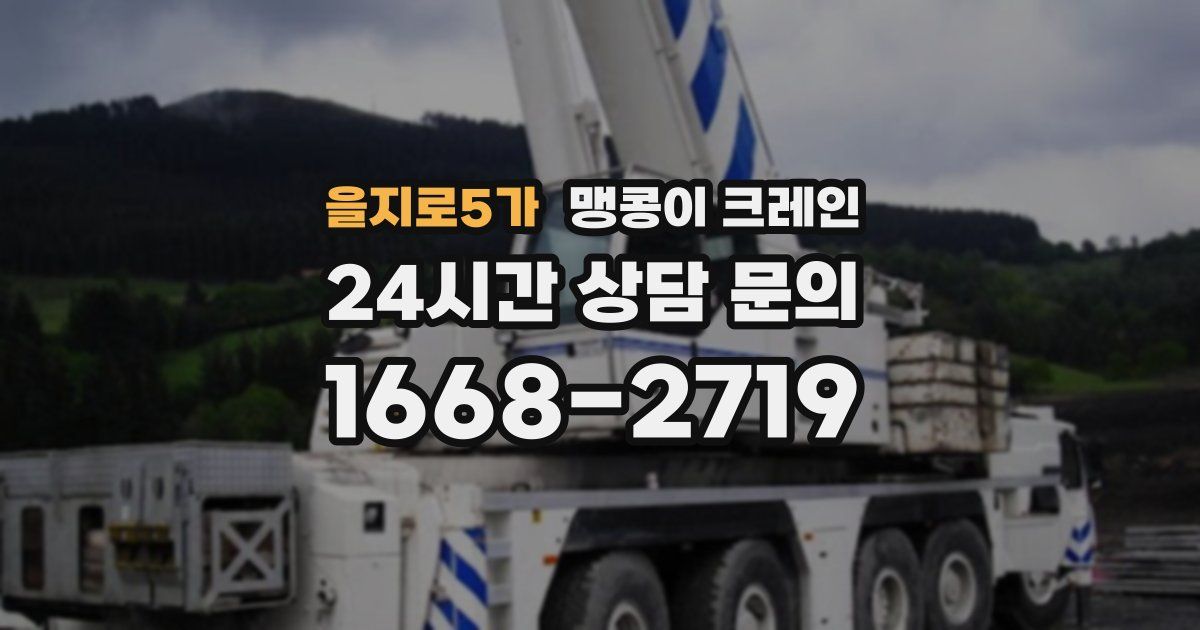 을지로5가 맹콩이 크레인