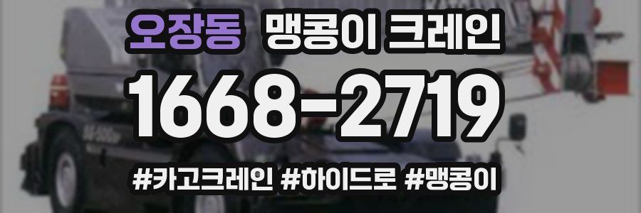 오장동 맹콩이 크레인