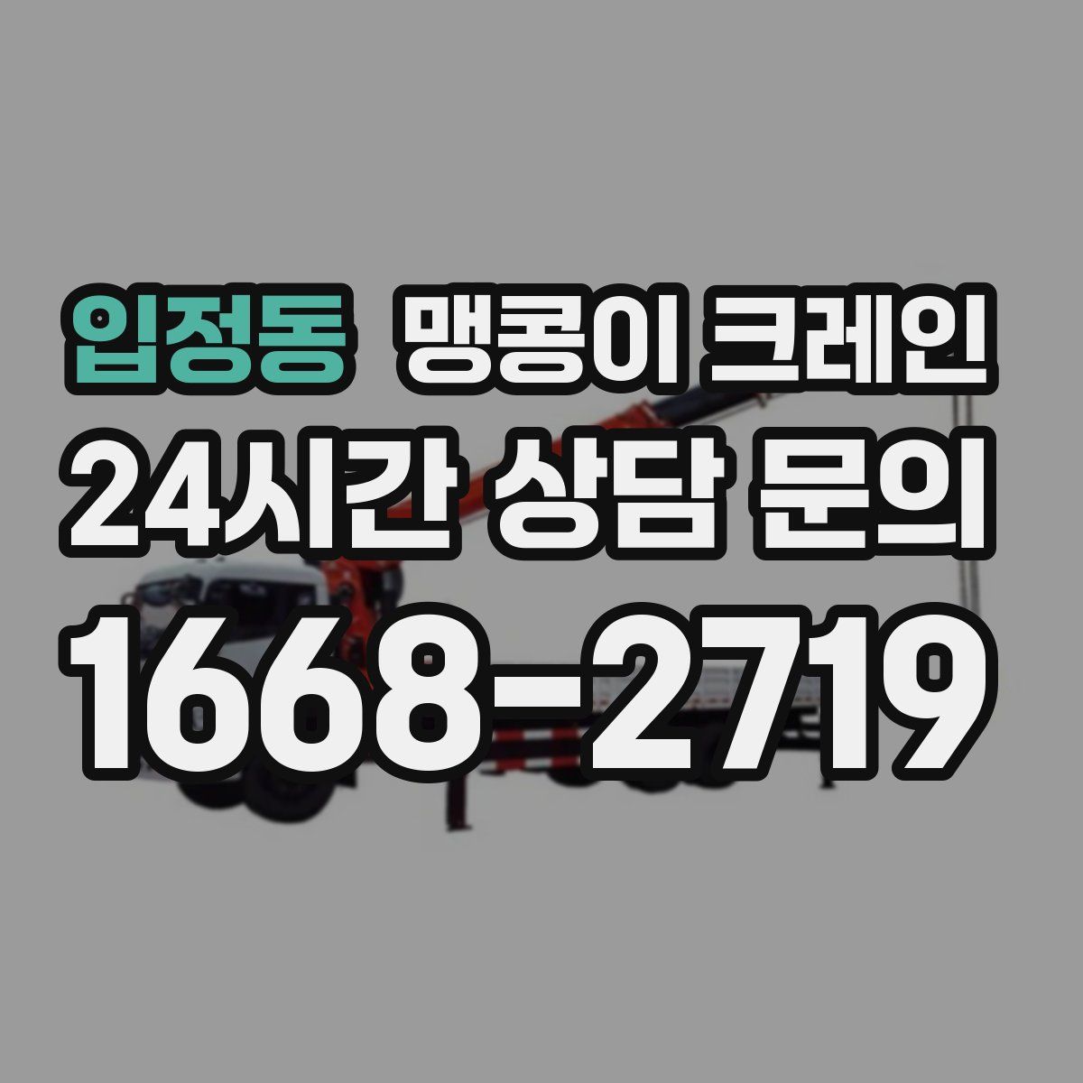 입정동 맹콩이 크레인