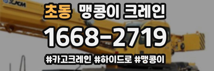 초동 맹콩이 크레인