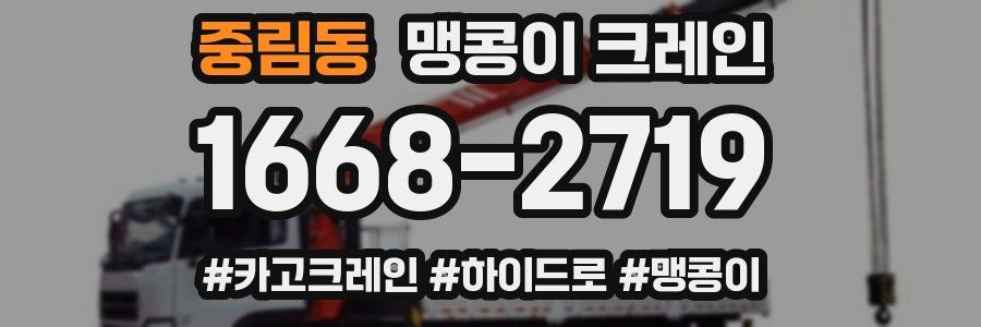 중림동 맹콩이 크레인
