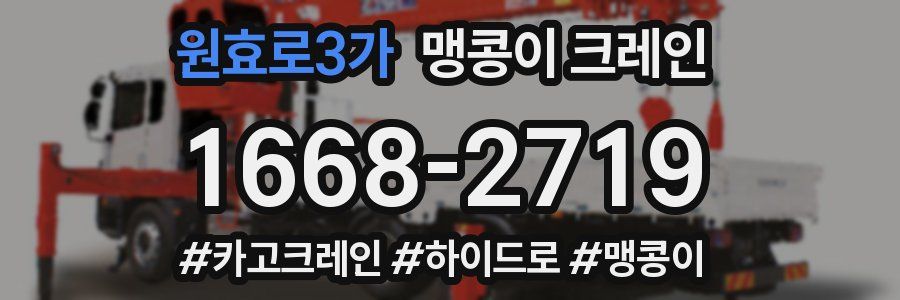 원효로3가 맹콩이 크레인