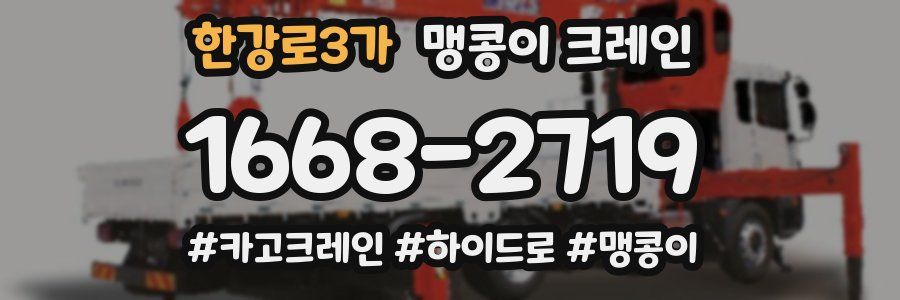 한강로3가 맹콩이 크레인