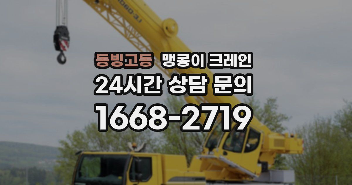 동빙고동 맹콩이 크레인