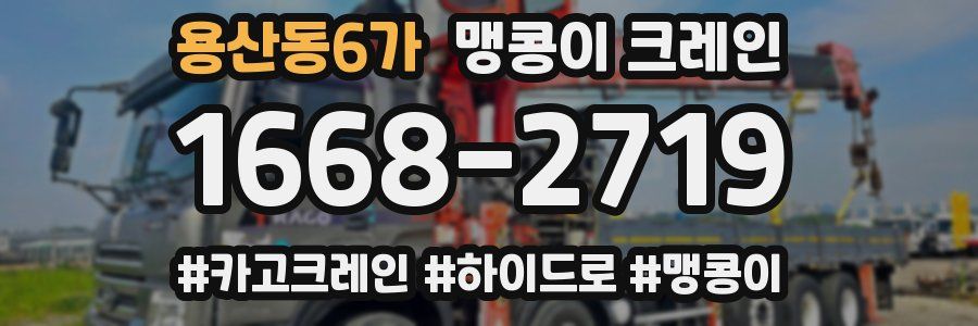 용산동6가 맹콩이 크레인