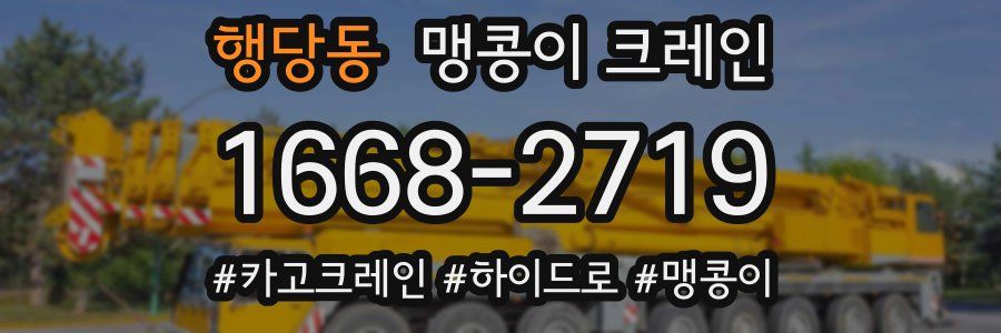 행당동 맹콩이 크레인