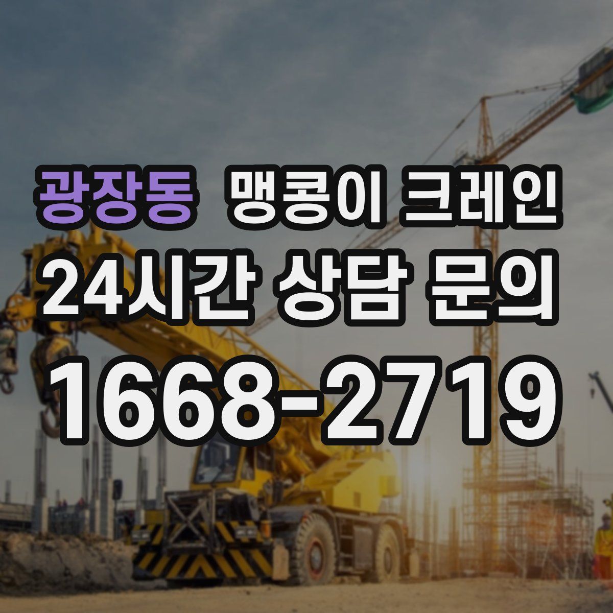광장동 맹콩이 크레인